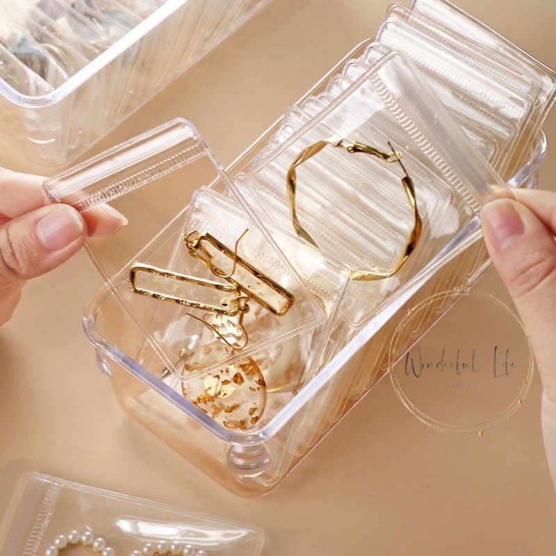 ❤︎台灣現貨❤︎加厚飾品收納袋夾鏈袋 首飾收納袋  抗氧化PVC收納袋 卡片收納「有感選物」-細節圖3