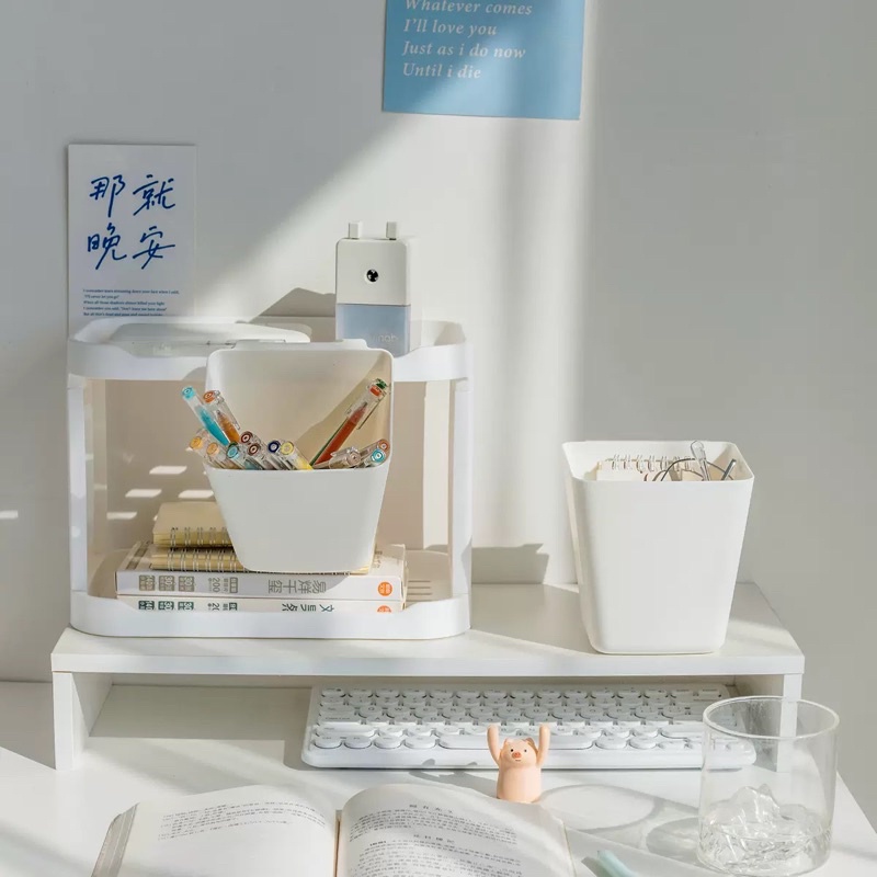 ❤︎台灣現貨❤︎推車小掛籃 收納桶 收納籃 文具收納 雜物收納盒「有感選物」-細節圖4