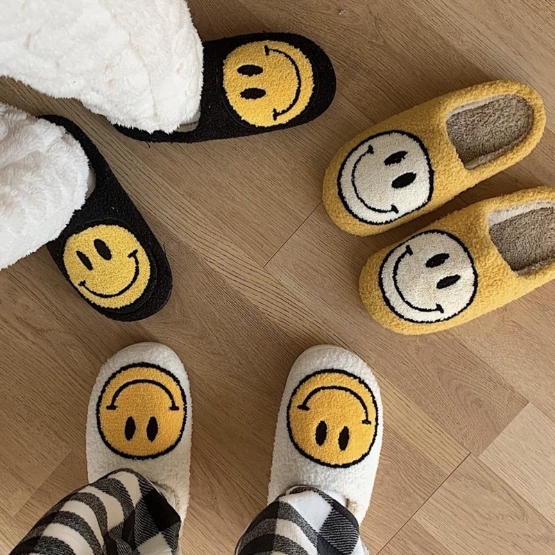 台灣現貨❤︎秋冬毛毛笑臉室內拖鞋 防滑拖鞋  「有感選物」-細節圖3