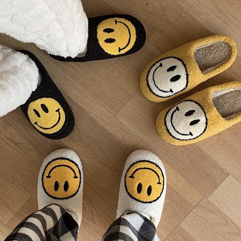 台灣現貨❤︎秋冬毛毛笑臉室內拖鞋 防滑拖鞋  「有感選物」-細節圖3