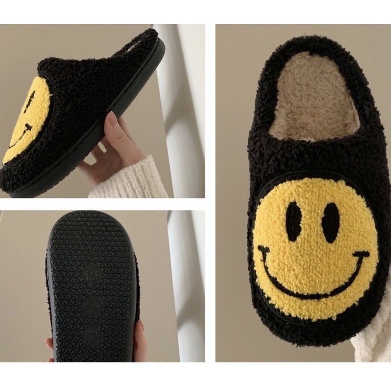 台灣現貨❤︎秋冬毛毛笑臉室內拖鞋 防滑拖鞋  「有感選物」-細節圖5