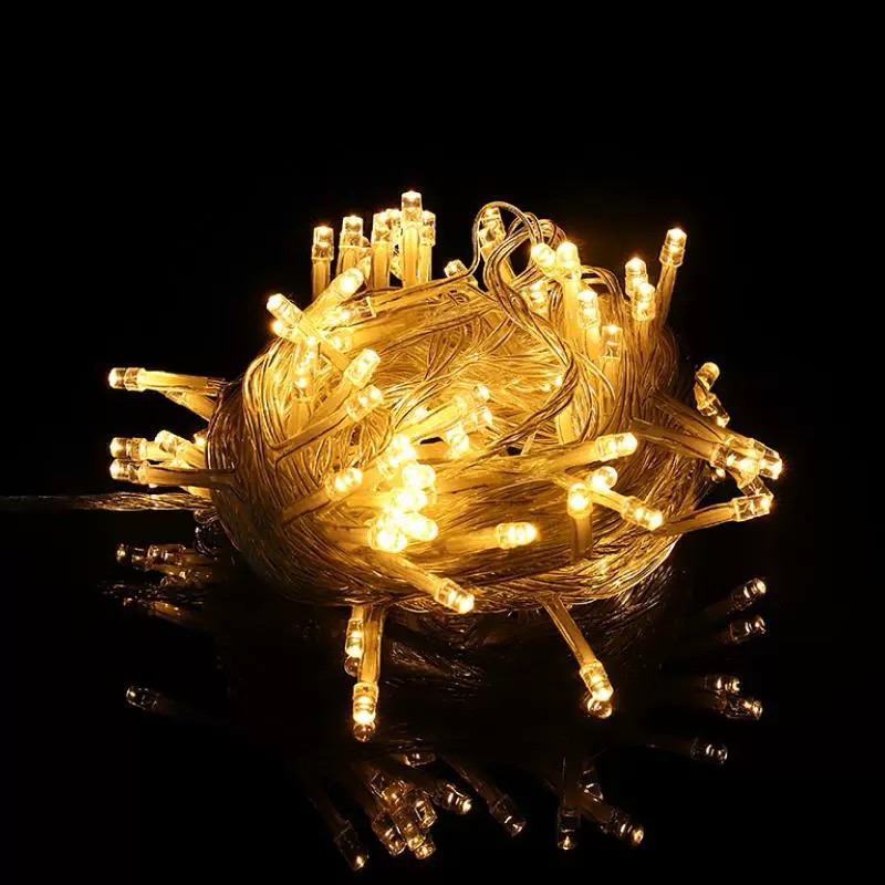 燈頭燈串-10米（可閃爍）（電池）