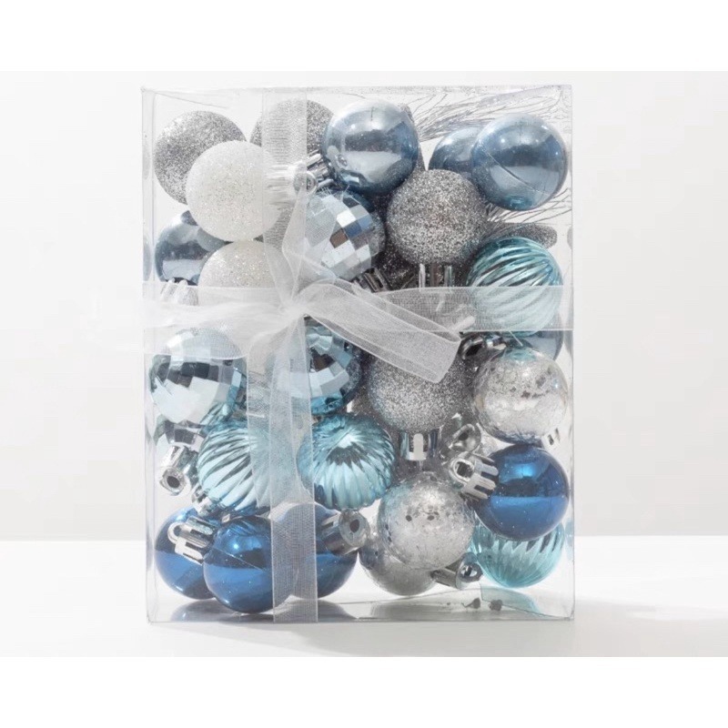 (D)3cm29顆+星星-藍白銀