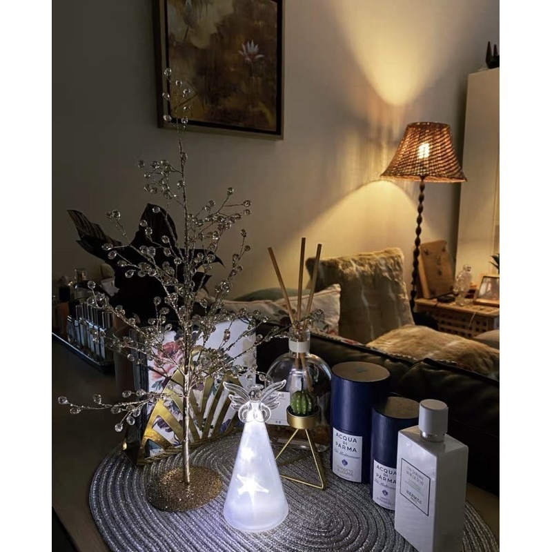 台灣現貨❤︎壓克力水晶聖誕樹 擺件聖誕節佈置 聖誕擺設 花環 婚禮佈置居家擺設「有感選物」-細節圖7