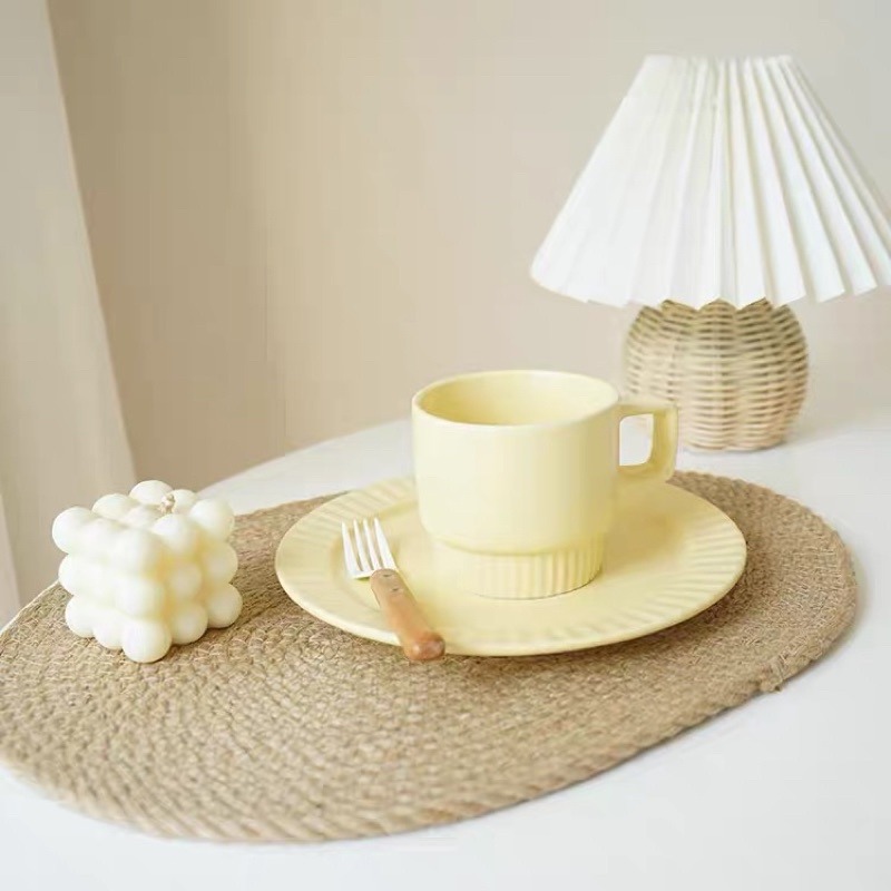 台灣現貨❤︎加厚亞麻編織圓形餐墊 隔熱墊 杯墊 桌墊 拍照道具「有感選物」-細節圖9