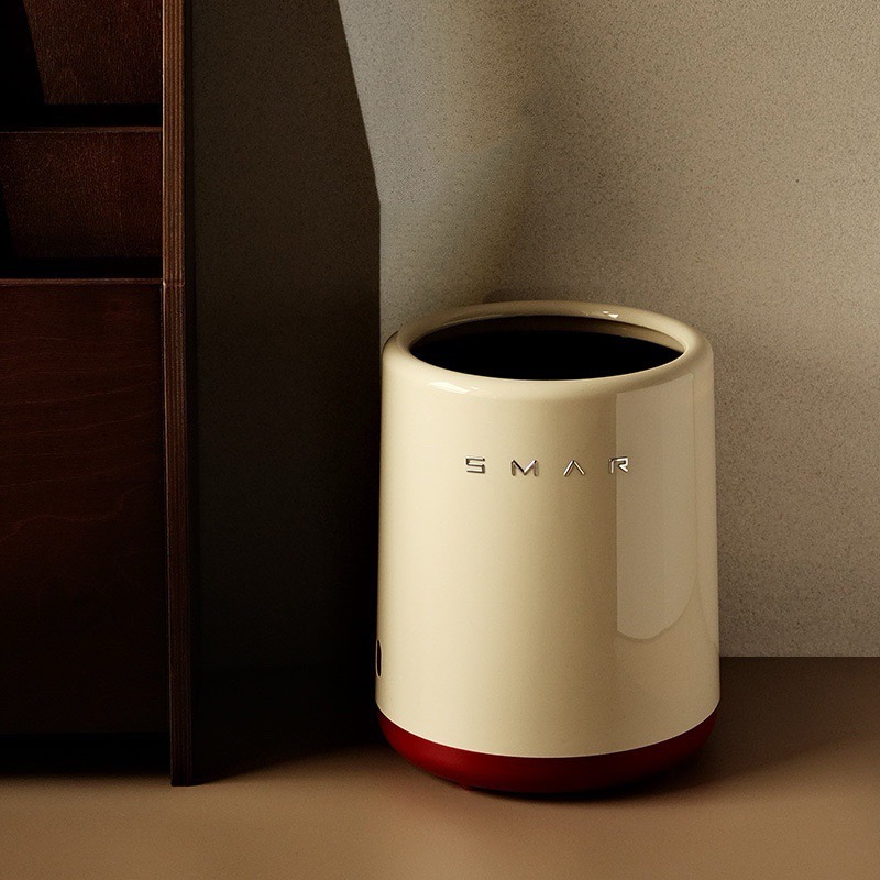 有感選物❤︎台灣現貨 絕美奶油色雙層垃圾桶 客廳垃圾桶 浴室垃圾桶-細節圖3