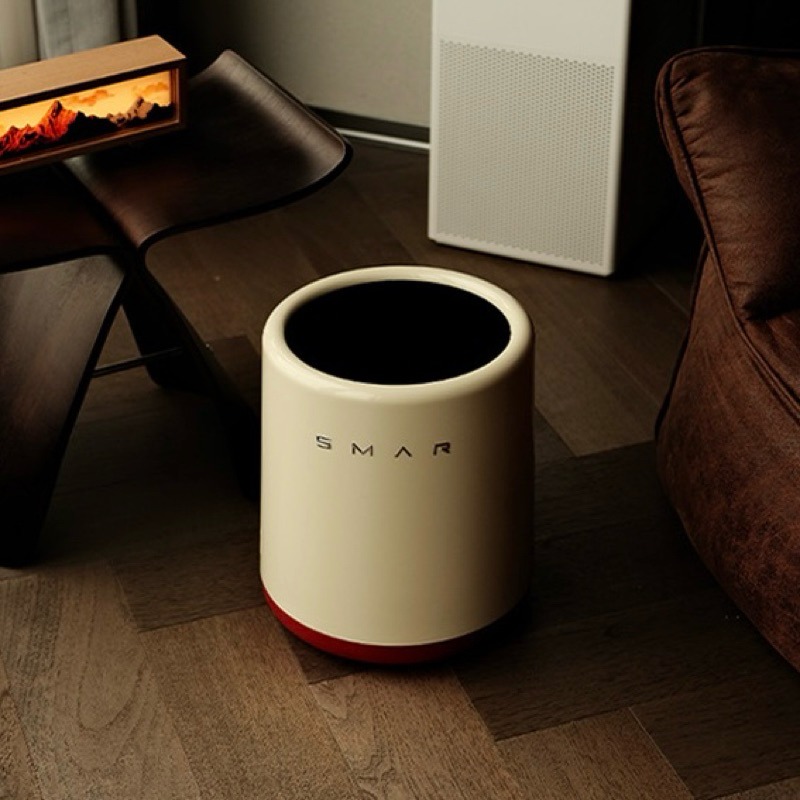 有感選物❤︎台灣現貨 絕美奶油色雙層垃圾桶 客廳垃圾桶 浴室垃圾桶-細節圖6