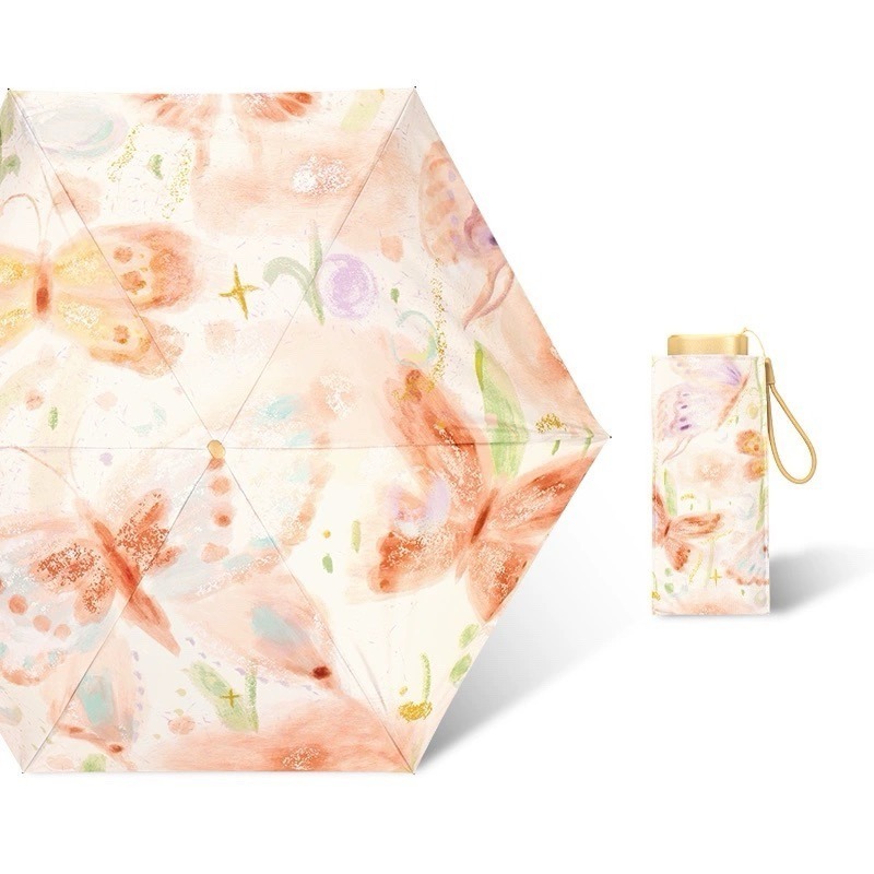 有感選物❤︎台灣現貨 迷你雨傘 遮陽傘 防曬雨傘 黑膠陽傘 晴雨兩用傘-規格圖8