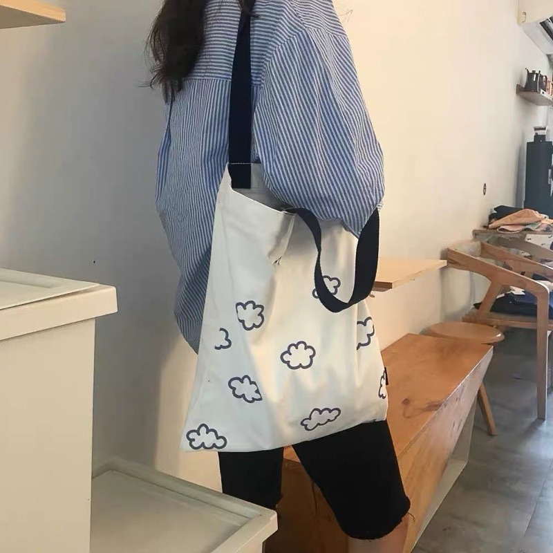 ❤︎台灣現貨❤︎日系簡約帆布包 單肩包 帆布袋 手提肩背帆布包 學生包 書包「有感選物」-規格圖9