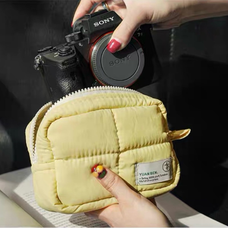 有感選物❤︎台灣現貨 大容量尼龍防水收納包 盥洗包 防撞收納包 旅行收納包 相機包 洗漱袋 化妝品收納-細節圖5