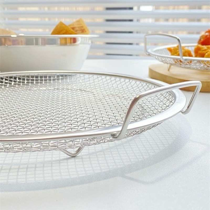 有感選物❤︎台灣現貨 不銹鋼濾油網盤 濾油架 濾網 瀝油架 蒸架-細節圖5