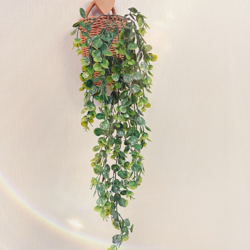 有感選物❤︎台灣現貨 仿真垂釣綠植藤蔓盆栽 仿真壁掛植物盆栽 婚禮佈置 居家佈置工作-規格圖9