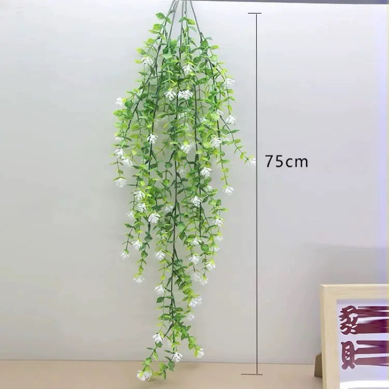 有感選物❤︎台灣現貨 仿真垂釣綠植藤蔓盆栽 仿真壁掛植物盆栽 婚禮佈置 居家佈置工作-規格圖9