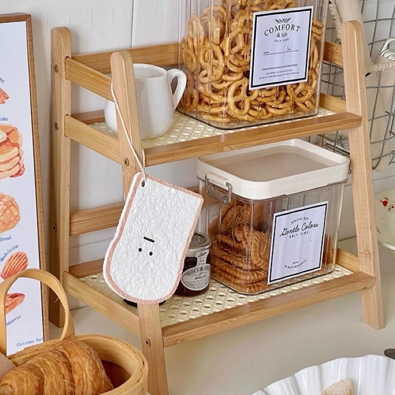 有感選物❤︎台灣現貨 木質雙層架 置物層架 盆栽架 桌上整理架-細節圖5