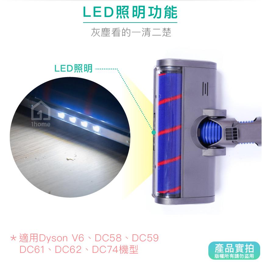 現貨｜Dyson副廠軟質滾筒吸頭｜V6/DC58/DC59/DC61/DC62/DC74/戴森/吸塵器配件【1home】-細節圖2