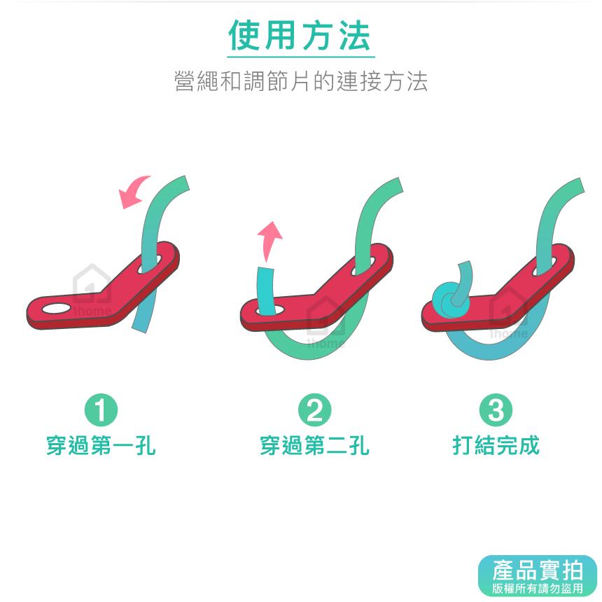 現貨｜鋁合金雙孔營繩調節片｜8字扣/風繩扣/止滑片/雙眼扣/調節片/露營【1home】-細節圖3