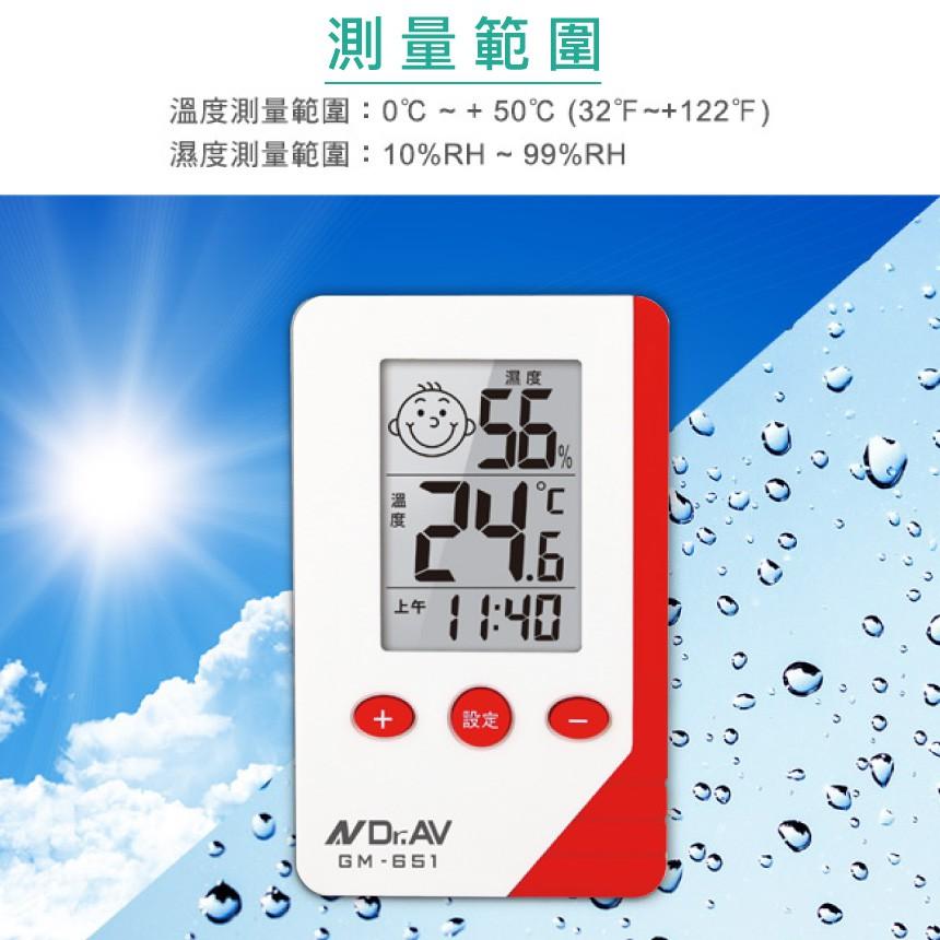 時尚高精度溫濕度計-紅色｜溫度計/濕度計/時鐘/溫度/溫濕度/居家【1home】-細節圖2