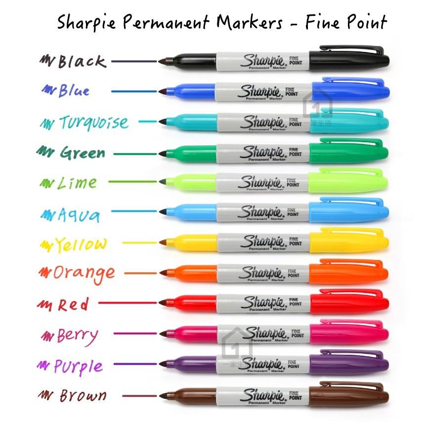美國製 Sharpie Fine Point 萬能筆粗字 橘色(1mm)｜簽字筆/奇異筆/彩色筆【1home】-細節圖3