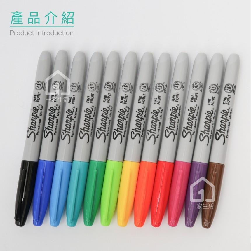 美國製 Sharpie Fine Point 萬能筆粗字 12色(1mm)｜簽字筆/奇異筆/麥克筆【一家生活】-細節圖4