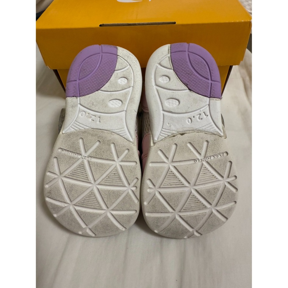 (二手) moonstar 3E寬楦粉色學步鞋 12cm (女寶)(第一雙鞋)-細節圖2