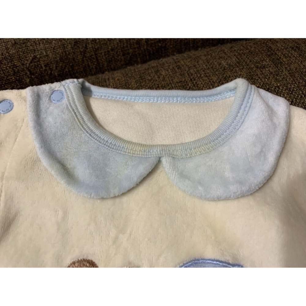 酷咕鴨 寶寶男嬰女嬰男寶女寶長袖保暖連身衣 (二手) 台灣製-細節圖2