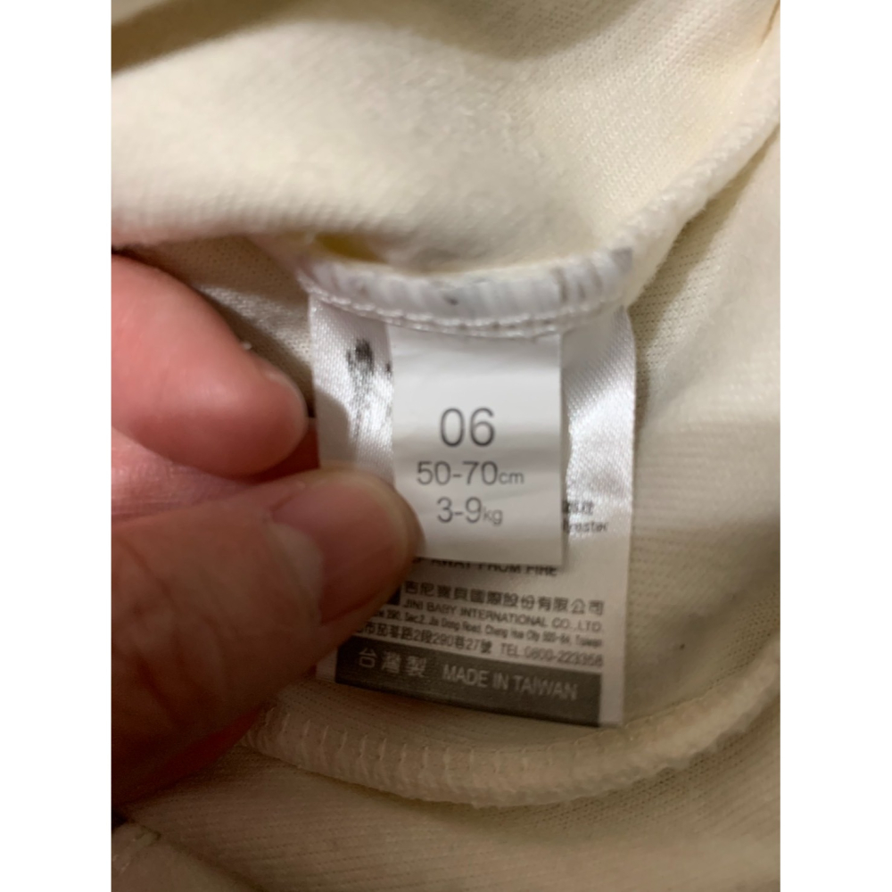 酷咕鴨 寶寶男嬰女嬰男寶女寶長袖保暖連身衣 (二手) 台灣製-細節圖5