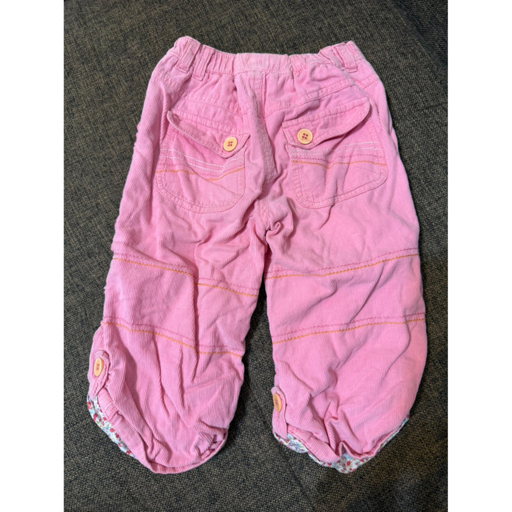 (二手近新) Mayoral 粉紅色寶寶厚長褲 (12M/80cm)-細節圖2