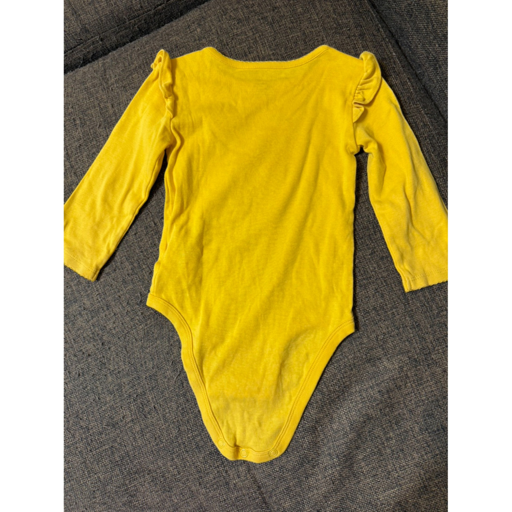 (全新僅下水) Carter＇s 黃底羊駝圖案可愛包屁衣 (18M) 女寶/男寶/中性-細節圖2