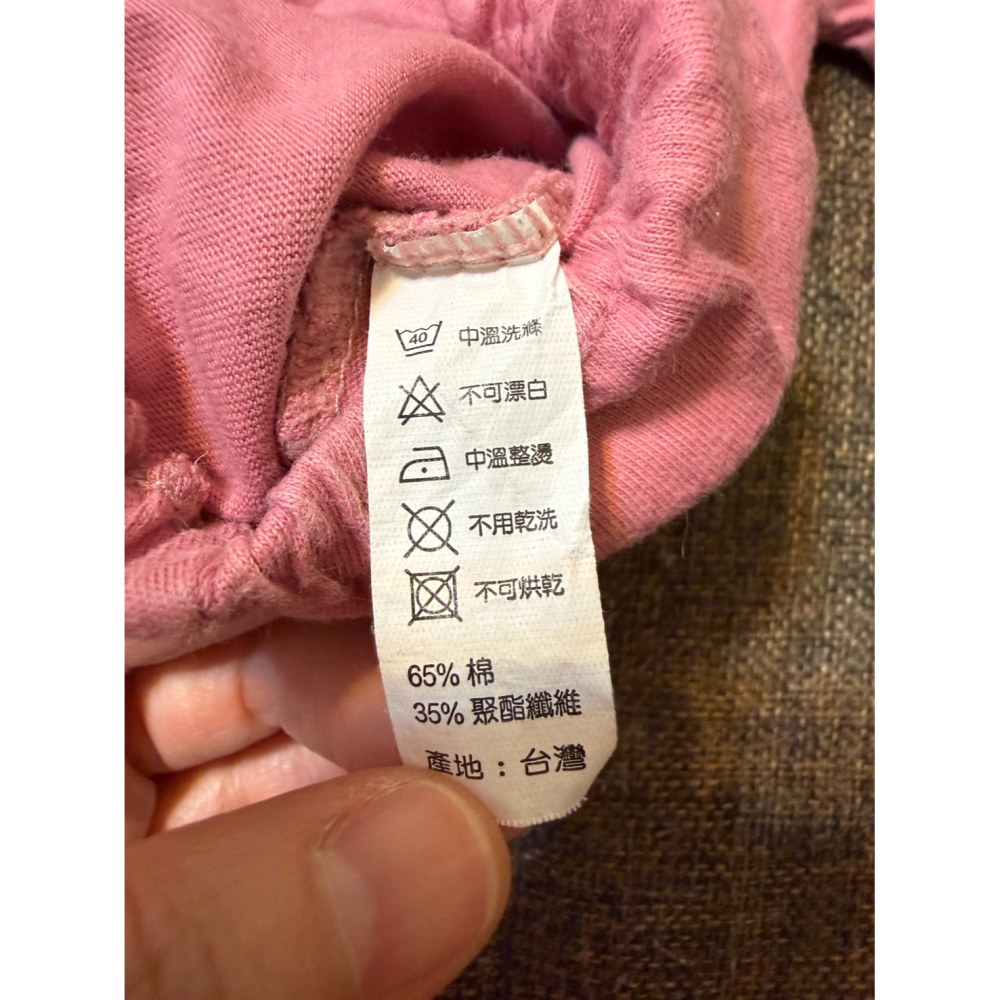 (二手) 台灣製粉紅底米奇短袖包屁衣 (2號/6M) 女寶 男寶 mickey mouse-細節圖4