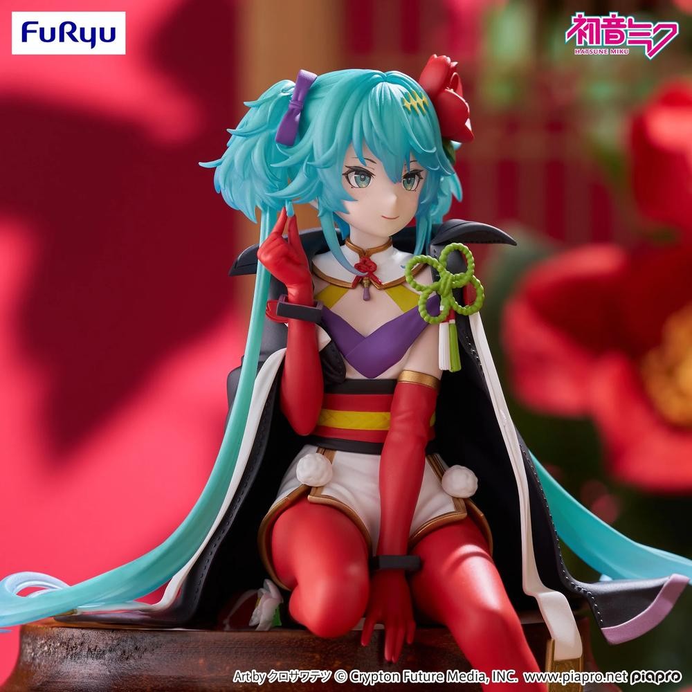 景品 初音未來 花仙子 山茶花 泡麵蓋公仔 Vocaloid 系列 模型 Figure 手-細節圖4