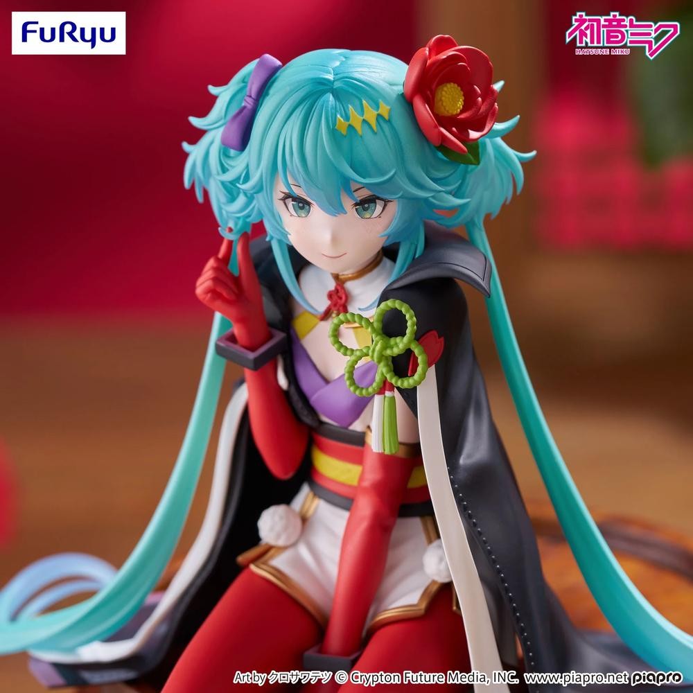 景品 初音未來 花仙子 山茶花 泡麵蓋公仔 Vocaloid 系列 模型 Figure 手-細節圖5