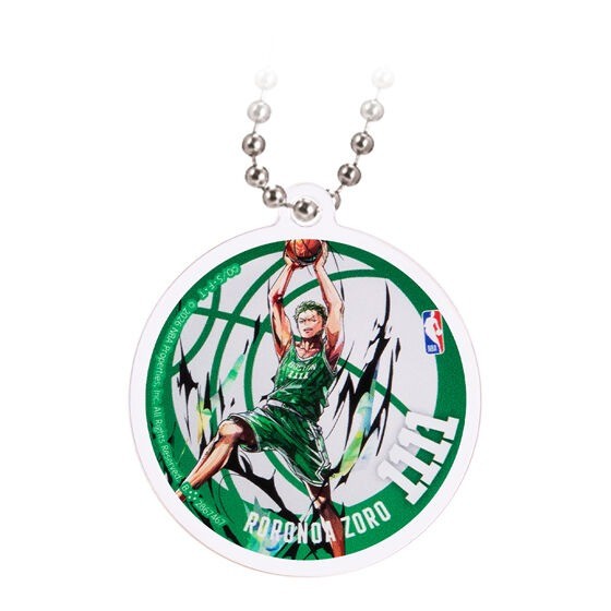 現貨 BANDAI 海賊王 NBA 聯名 壓克力吊飾 航海王 轉蛋 扭蛋 鑰匙圈 魯夫 索-規格圖6