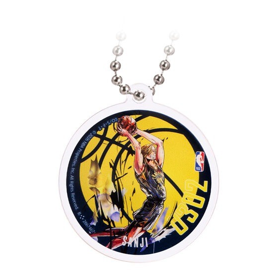 現貨 BANDAI 海賊王 NBA 聯名 壓克力吊飾 航海王 轉蛋 扭蛋 鑰匙圈 魯夫 索-規格圖6