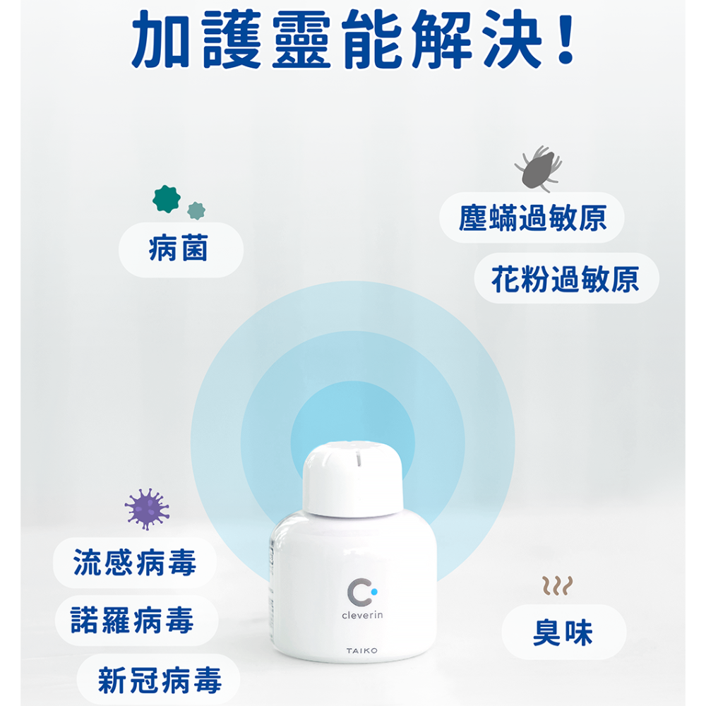 Cleverin加護靈✅胖胖瓶/經典瓶 日本空間抑菌領導品牌室內除菌殺菌除臭消毒-細節圖7