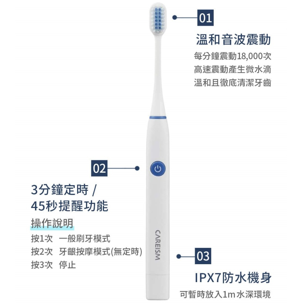 日本CAREISM✅極細緻電動牙刷-細節圖5