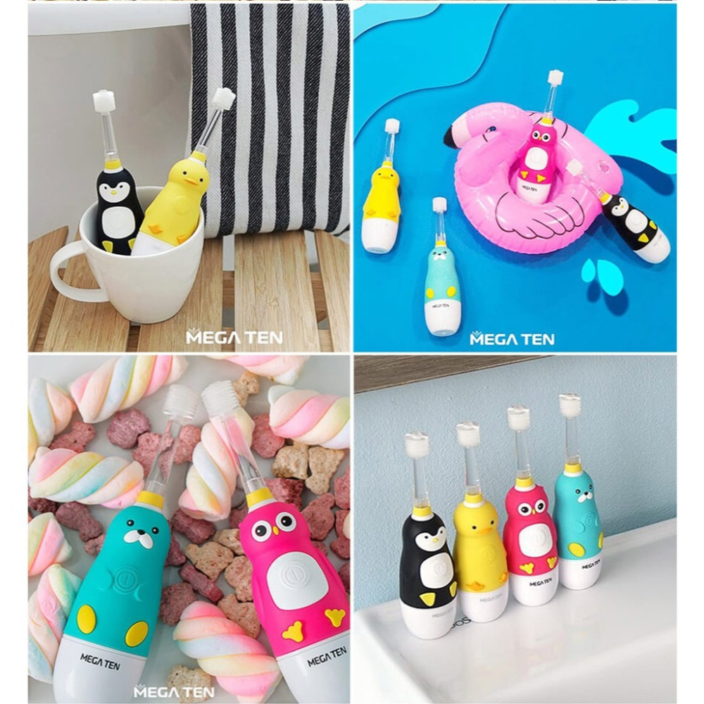VIVATEC✅MEGA TEN 360兒童電動牙刷 12種動物口腔清潔-細節圖4