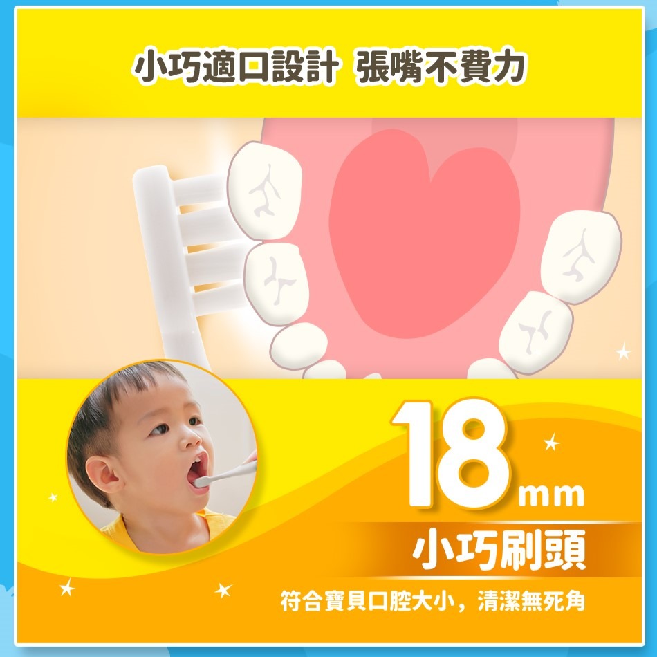 lab52齒妍堂✅小頭軟毛嬰幼兒牙刷2支一組-細節圖4