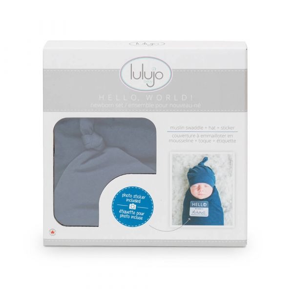 現貨✅lulujo 竹纖維新生兒帽子包巾禮盒-細節圖3