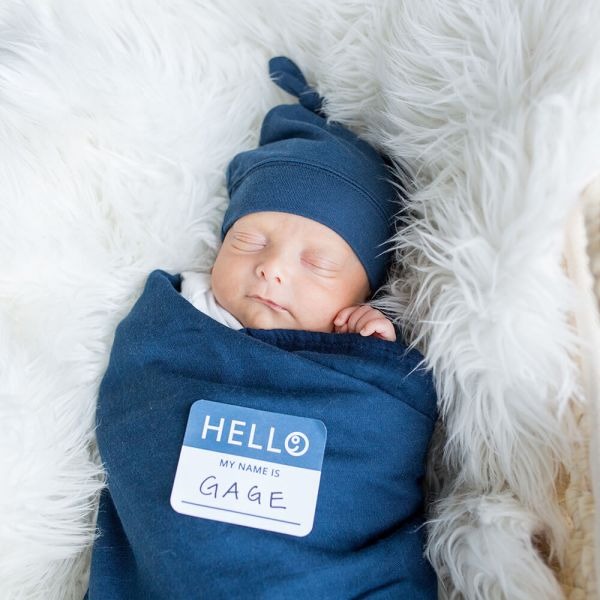 加拿大lulujo✅竹纖維新生兒帽子包巾禮盒-細節圖2