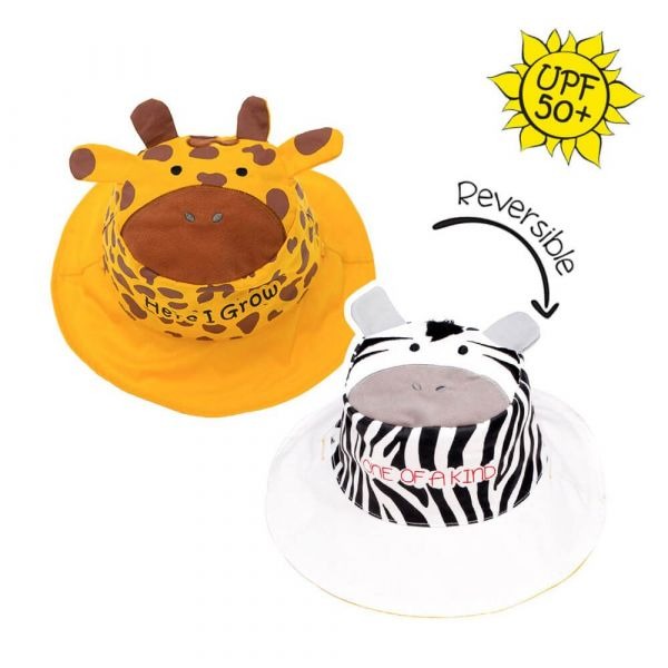 Flapjackkids✅雙面防風遮陽防曬帽 外出旅遊UPF50+-規格圖6