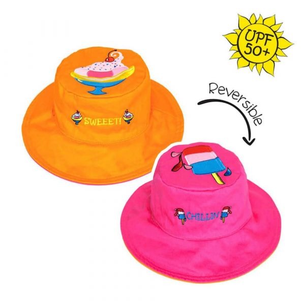 Flapjackkids✅雙面防風遮陽防曬帽 外出旅遊UPF50+-規格圖6