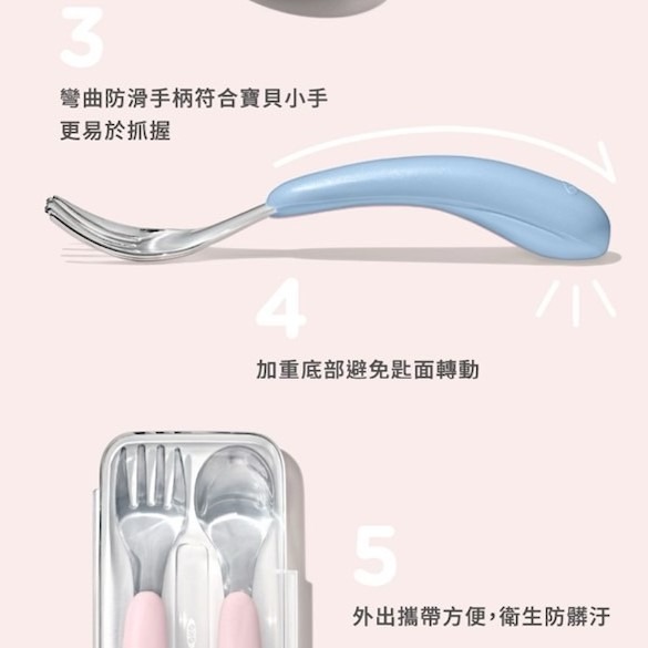 現貨✅2024新款 OXO 矽膠湯匙叉子隨行組-細節圖3
