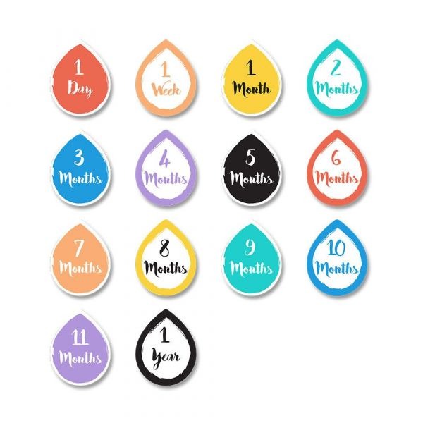 現貨✅加拿大lulujo 寶寶成長包巾卡片組-細節圖3