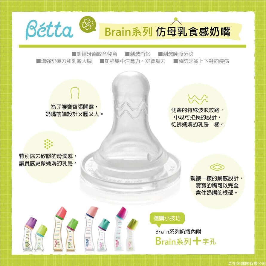Dr.Betta✅奶瓶替換奶嘴2入-Brain款-細節圖3