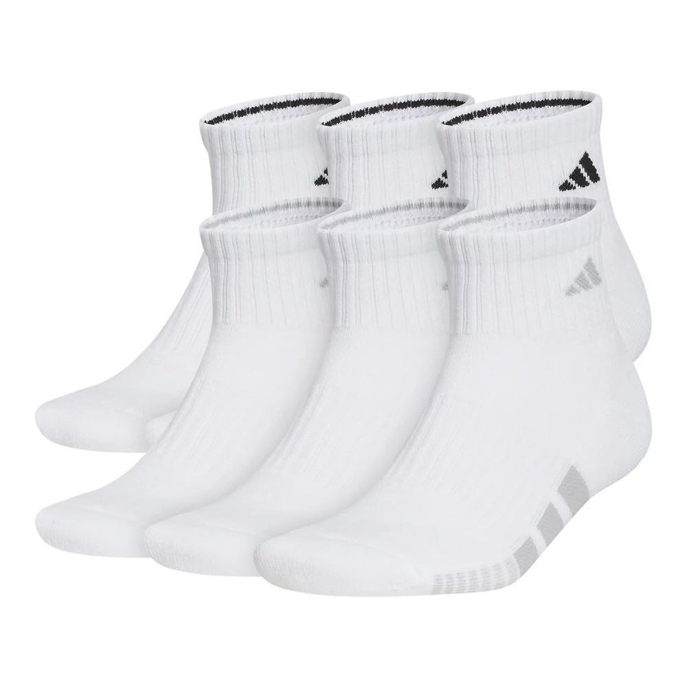 現貨✅Adidas 男踝襪六入組 白色 短襪運動健身毛巾襪-規格圖1