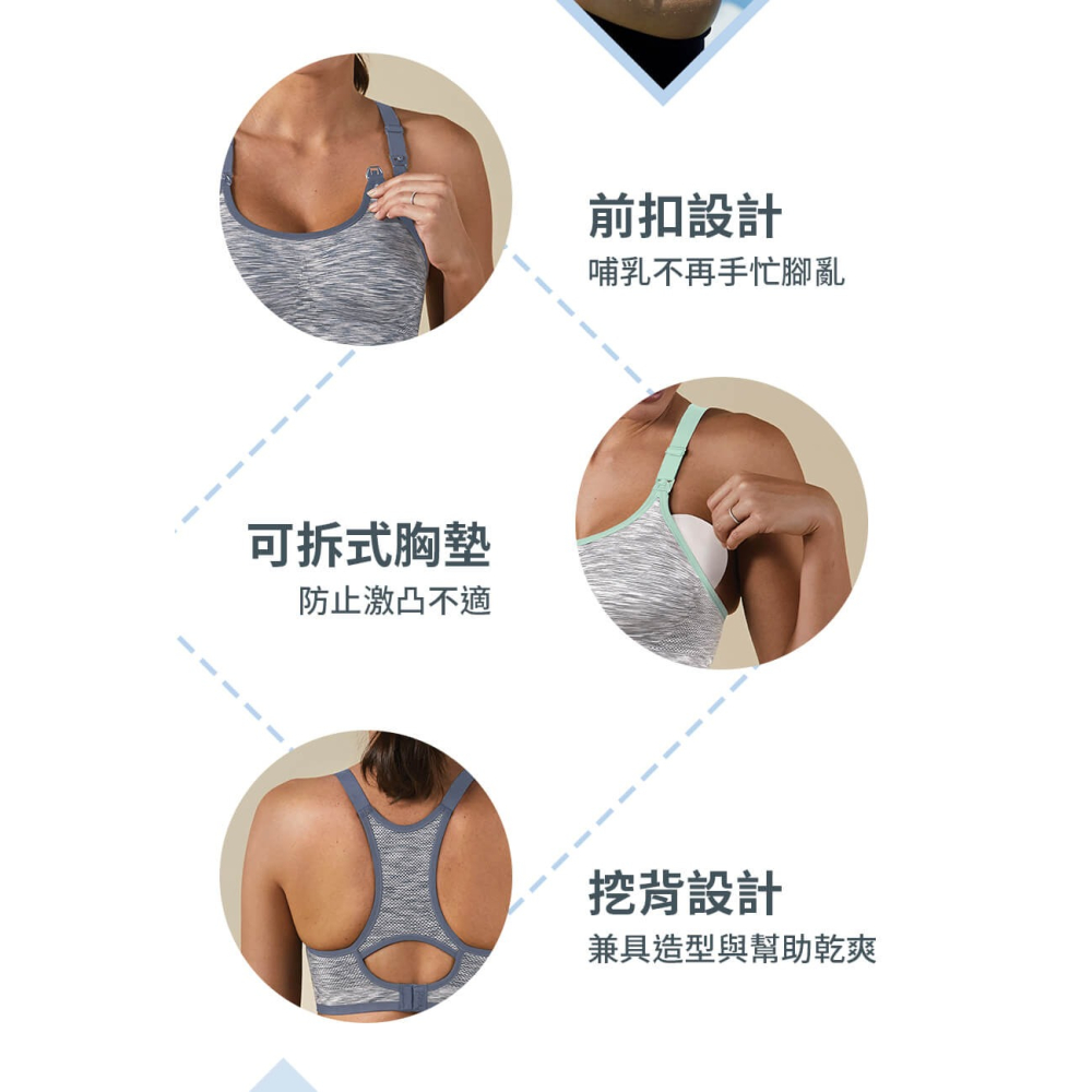 現貨✅Bravado Body Silk Seamless Rhythm無痕運動型哺乳內衣 產後塑身無鋼圈無縫吸濕排汗-細節圖3