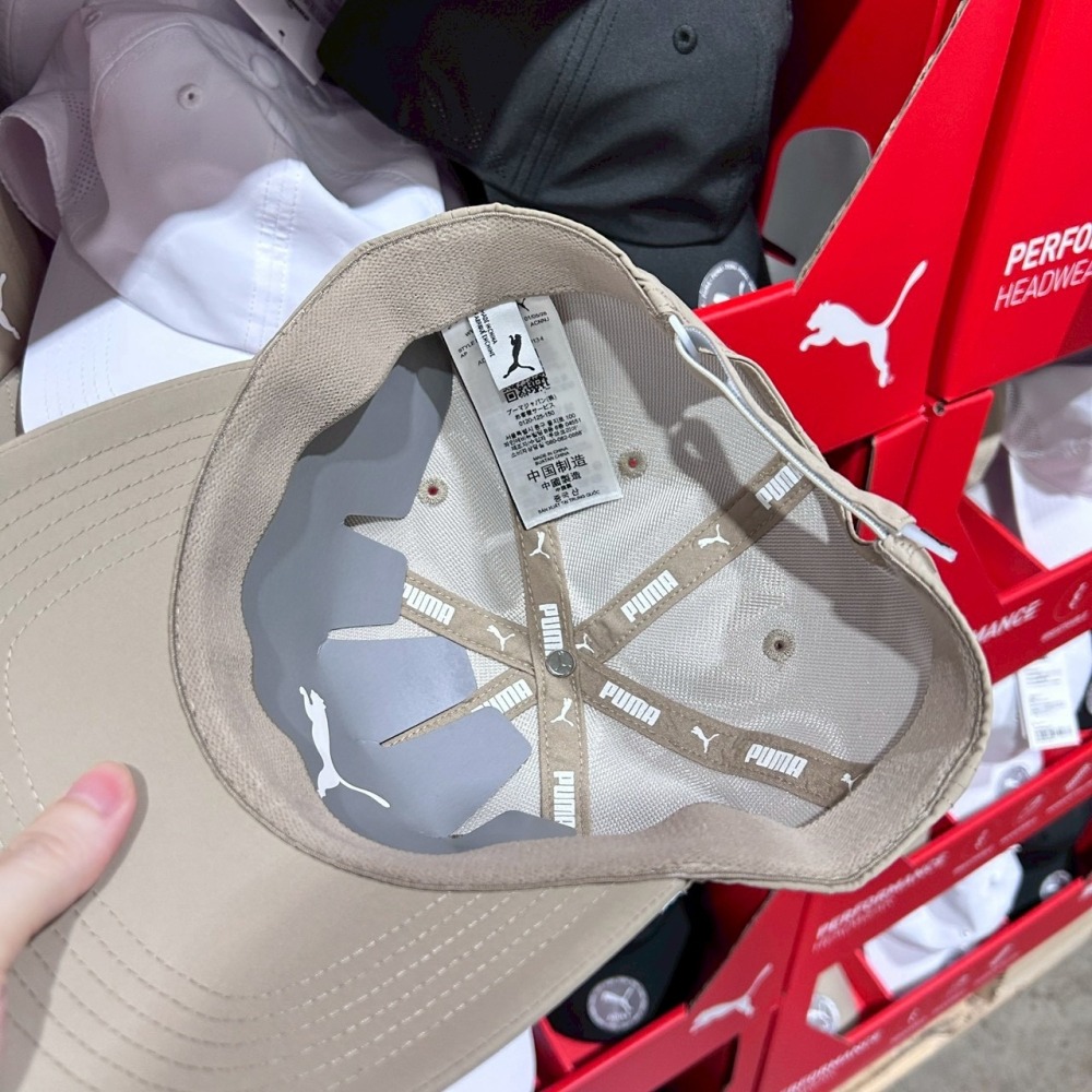 現貨✅PUMA鴨舌帽 perforated cap 棒球帽老帽卡其黑色白色-細節圖6