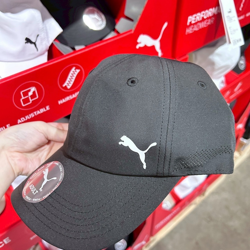 現貨✅PUMA鴨舌帽 perforated cap 棒球帽老帽卡其黑色白色-規格圖8