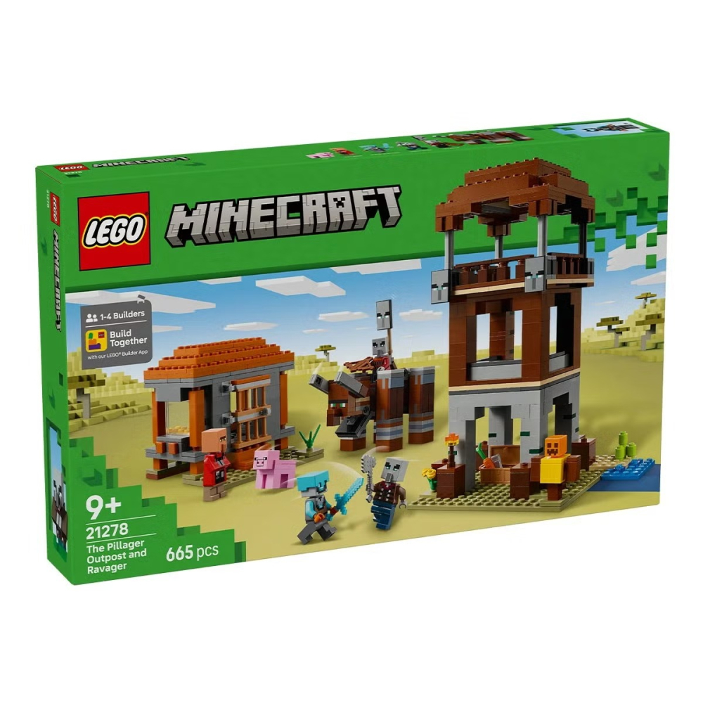 現貨✅LEGO Minecraft系列 劫掠者前哨和劫毀獸 21278 / 9歲以上 我的世界創世神樂高積木