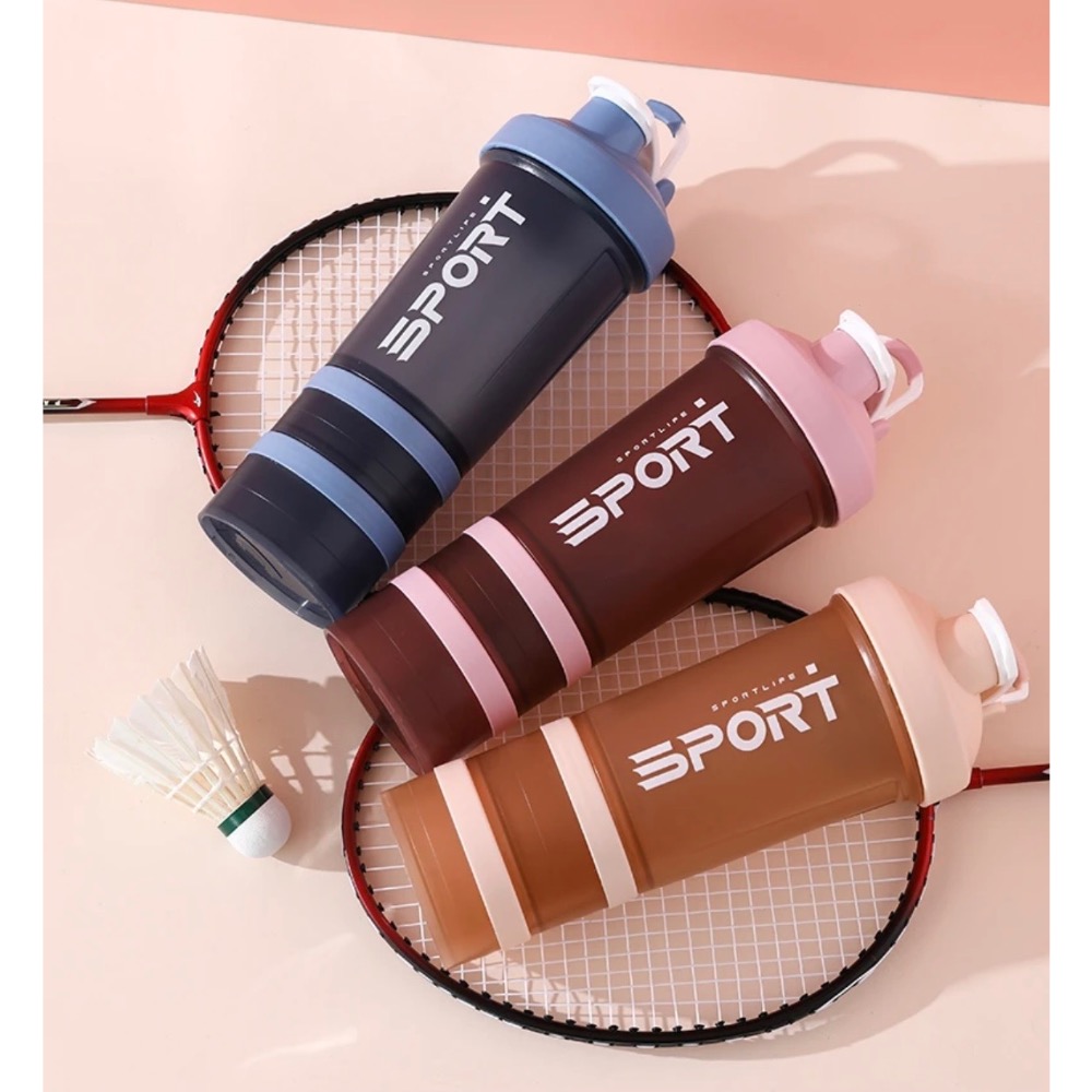 168選物社｜乳清杯 三層搖搖杯 運動水杯 蛋白粉攪拌杯 運動搖搖杯-細節圖3